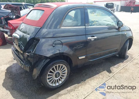 2012 Fiat 500C Lounge из США, поврежденный, VIN 3C3CFFER5CT340312